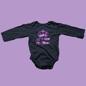 The Children's Place Black Baby Onesie